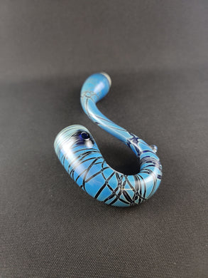 Lb Creations Glasblaue Sherlock-Pfeife