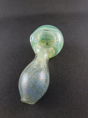 Hippie Hookup Blue/Green Pebble Bowl Pipe