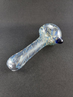 Hippie Hookup Blue Linework Bowl Pipe