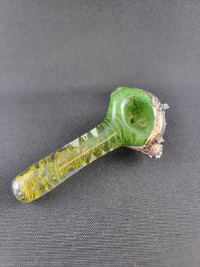 Lotus Star Glass Metallic Swirl Bowl Pipe