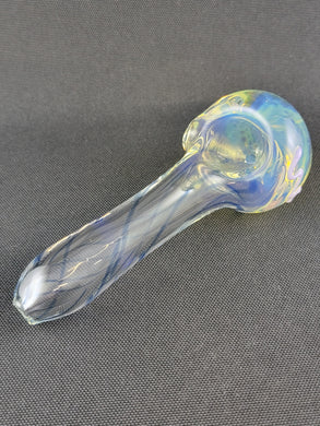 Lotus Star Glass Fumed Head Bowl Pipe