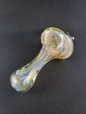 Lotus Star Glass Short Fumed Hammer Bowl Pipes 1-2