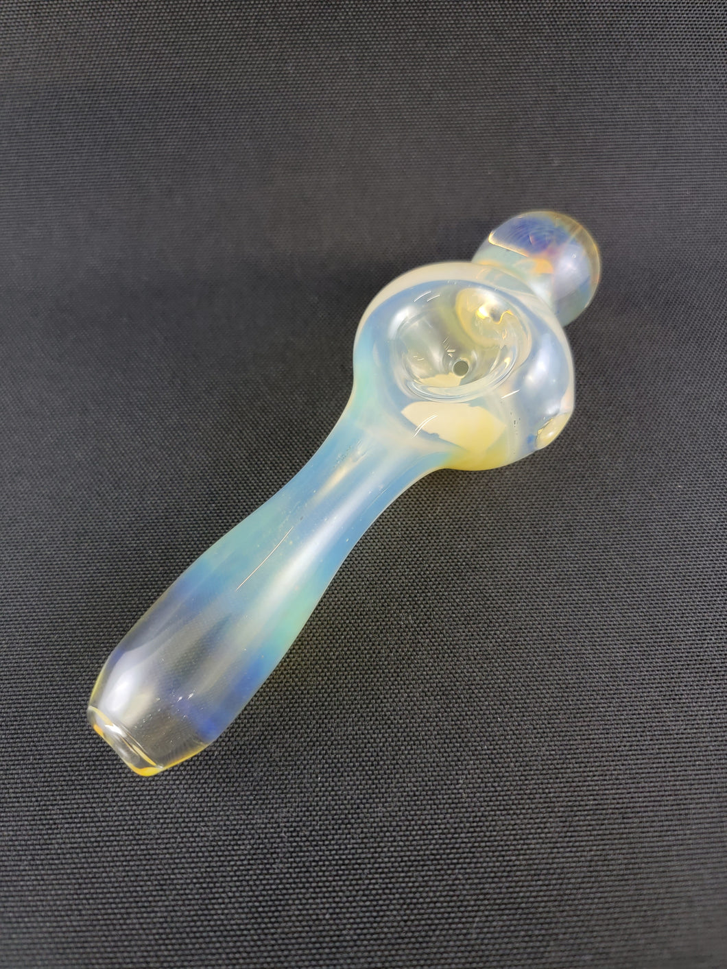 Hippie Hookup Glass Fumed Bowl Pipe With Fumed Bubble Explosion