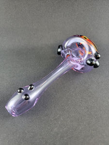 Lotus Star Glass Purple Front Swirl Bowl Pipes 1-2