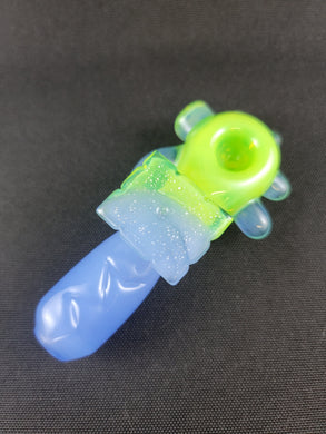 Just De Wit Glass Rainbow Cheezit Bowl Pipe