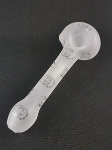 Glass Distractions Sand Blasted Bowl Pipes W/ Decals 1-5