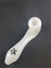 Load image into Gallery viewer, Grav White Rock N Roll Jimmy Hendrix Bowl Pipe