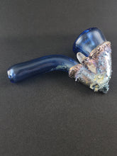 Load image into Gallery viewer, Ninja Pancakes Glass Blue Crystal Sherlock Pipe