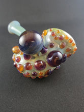 Load image into Gallery viewer, Djinn Glass Light Green Striker W/ Purple Striker Bubbles Sherlock Pipe