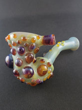 Load image into Gallery viewer, Djinn Glass Light Green Striker W/ Purple Striker Bubbles Sherlock Pipe