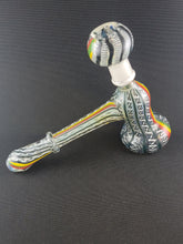 Load image into Gallery viewer, Smokea Large Rasta W/ Line Work Bubbler Rig Pipe