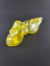 Load image into Gallery viewer, Parison Glass Dichro Yellow Lemon Party Hammer Bowl Pipe