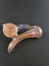 Load image into Gallery viewer, Lotus Star Glass Gold Fumed Side Car Sherlock Pipe