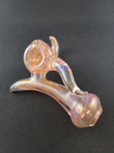 Load image into Gallery viewer, Lotus Star Glass Gold Fumed Side Car Sherlock Pipe