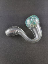 Cargar imagen en el visor de la galería, Hippie Hookup Glass Clear Sherlock Pipe W Linework 1-4