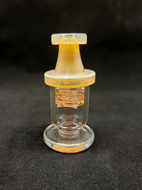 Bronx Glass Gold Fumed Spinner Carb Cap 24mm