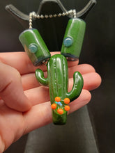 Load image into Gallery viewer, Uncle Pauly Glass Cactus W. Opal Pendant Set