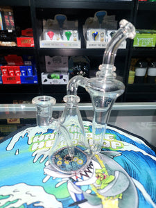 Dirk Diggler Glass Coral Reef Recycler Rigs 1-3