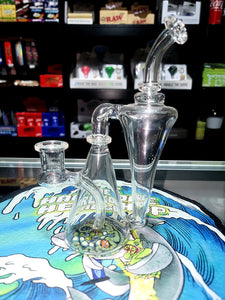 Dirk Diggler Glass Coral Reef Recycler Rigs 1-3