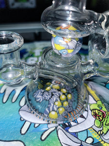 Dirk Diggler Glass Coral Reef Jammer Rigs W/ Marble 1-3