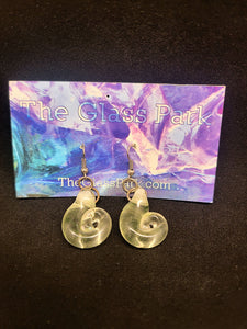 Eran Park Glass UV Sea Shell Ear Rings (Pair)