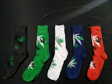 Everbright Regular Length Pot Leaf Socks 1-5