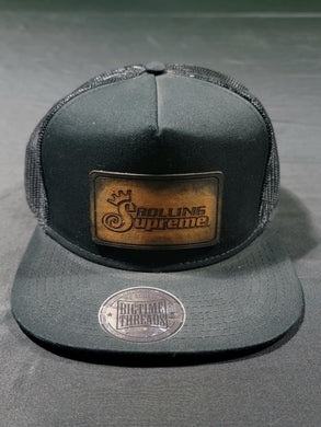 Rolling Supreme Snap Back Hut in Schwarz