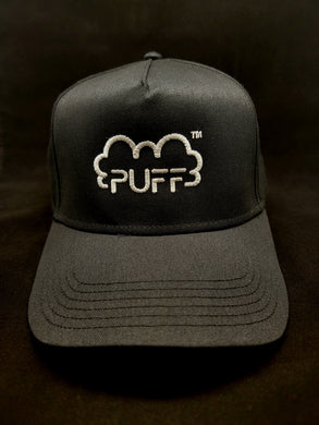 PUFF Schwarzer Snap-Back-Hut