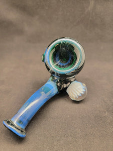 Djinn Glass Space Tech W/ Flower Sherlock Pipe