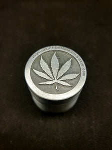 High Quality Pot Leaf Stainless Grinder 40mm 4 piece