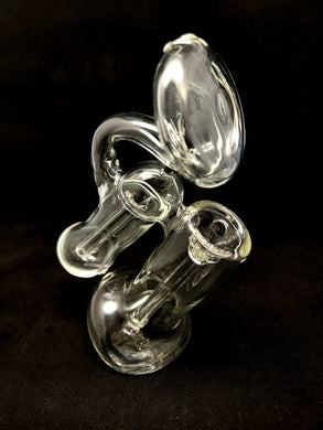 Djinn Glass Clear Bubbler Bowl Rig