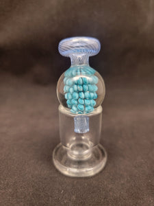 Smokea Bubble Tech w/ Reti Bubble Carb Caps 1-4 (Blue Top)