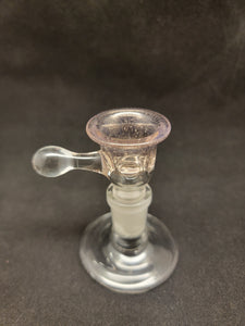 Lotus Star Glass CFL 4 Hole Bowl Slide W/ Clear Handle 14mm