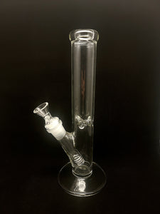 STR8 Clear Straight Tube Water Pipe W/ Ice Catcher 10"