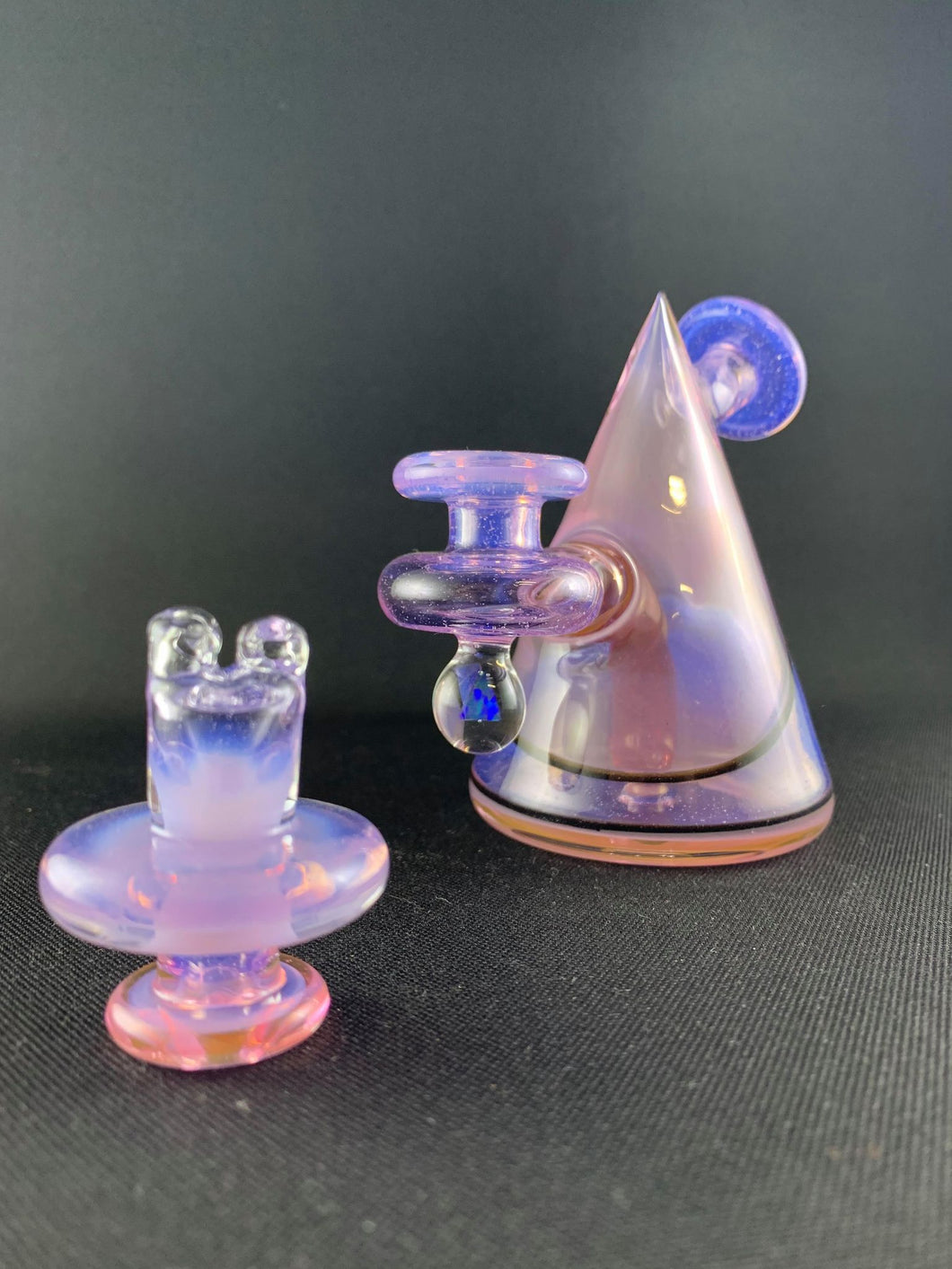 Parison Glass Cone Rig 008 purple