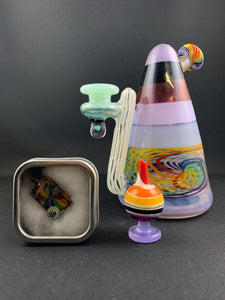 Parison Glass Cone Rig 036 rainbow set