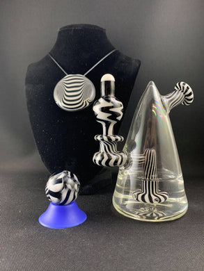 Parison Glass Cone Rig 037 zebra set