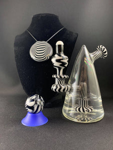 Parison Glass Cone Rig 037 Zebra-Set