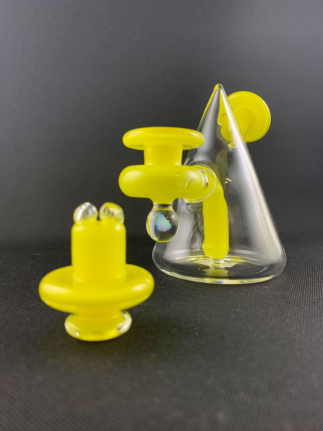 Parison Glass Cone Rig 003 yellow/clear