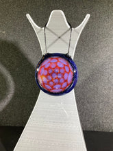 Cargar imagen en el visor de la galería, Djinn Red W. Purple Bubble Dot Pendant