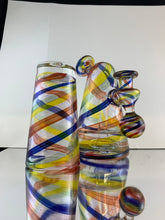 Load image into Gallery viewer, Parison Glass Cone Rig 041 rainbow w shot glass