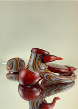 Load image into Gallery viewer, Djinn X Parison Glass &quot;FIRE BLAST&quot; Pipe and Pendant Set