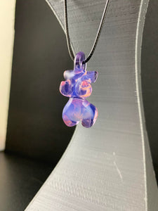 Glass by Ariel Full Body Transparent Purple Pendant