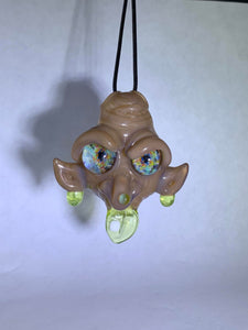 Glass Dimentionzz Acid Eater Goblin Head Pendant UV