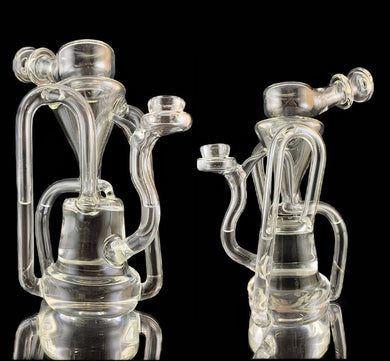 Djinn Clear Glass Recycler Rig #025