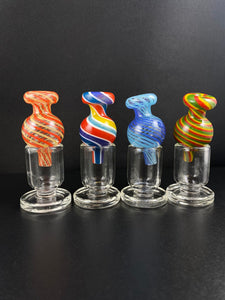 Smokea Rainbow Linework Bubble Carb Caps 1-4