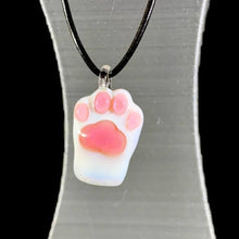 Load image into Gallery viewer, Ishtar Glass Cat Paw Pendant