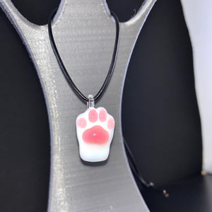 Ishtar Glass Cat Paw Pendant