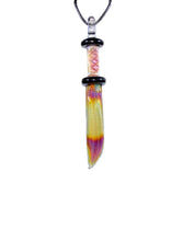 Load image into Gallery viewer, Lotus Star Glass Samurai Sword Dab Tool and Pendant