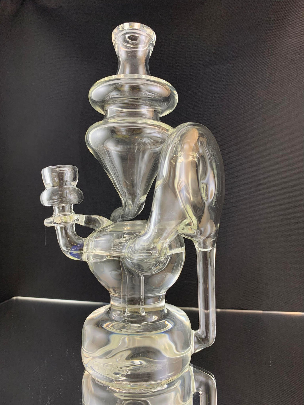 Djinn Clear Glass Recycler Rig #026